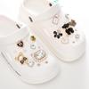 Zinc Alloy Pearl Flower Clog Accessories - DIY Shoe Buckle Decoration
