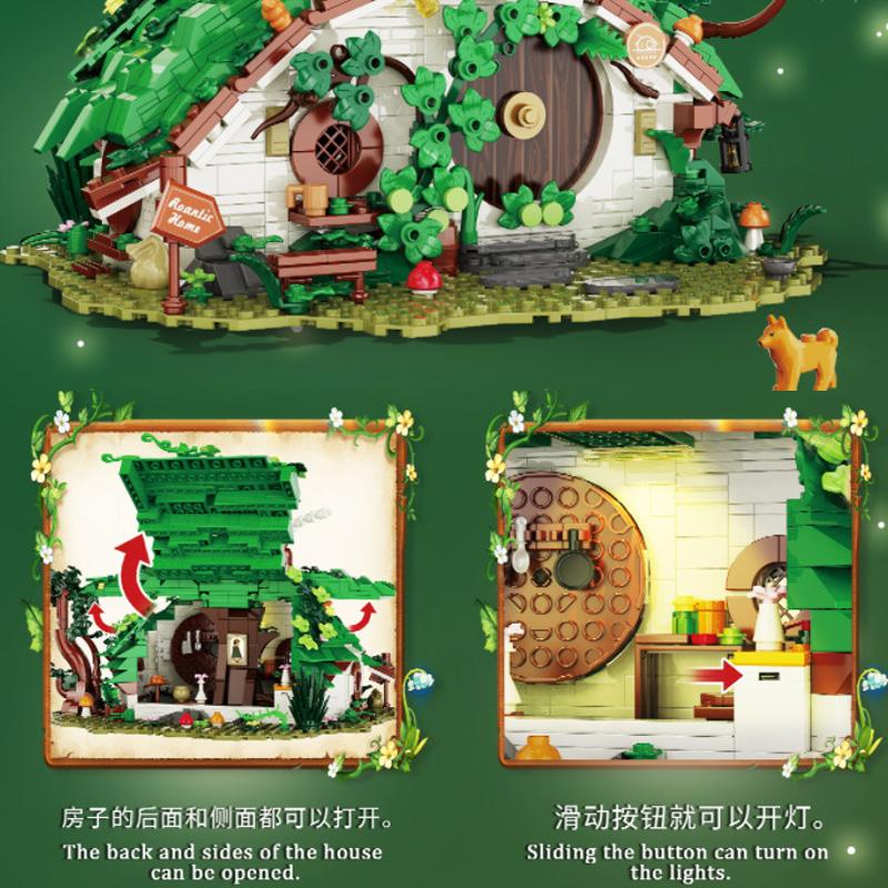 DK6031 Modelo de Casa Anã 1088 peças MOC Mercadoria de Filme de Fantasia Colecionando Brinquedos Blocos de Construção Conjunto de Tijolos para Crianças Presentes