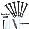 50pcs/set Ground Nail Film Fixed Garden Pegs Greenhouse Film Weed Prevention Ground Cloth Sunshade Fly Net Plastic Fixed Pegs
