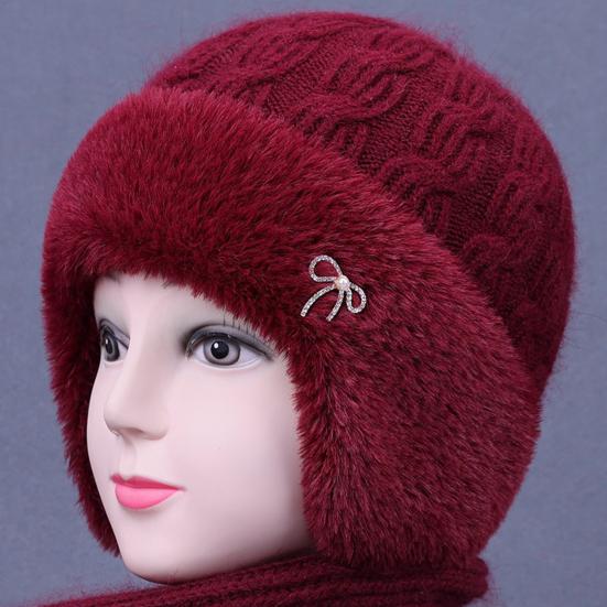 Cappello in Maglia Traspirante che Assorbe l'Umidità Caldo Foderato in Pile Doppio Strato Cappello per Clima Freddo Cappello Invernale Versatile