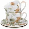 Set of 2 Yvonne Cups and Saucers