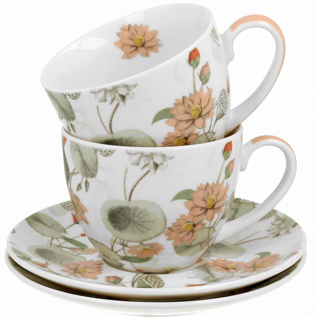 Set of 2 Yvonne Cups and Saucers