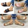 Womens Summer Flat Sandals With Bow Hollow Out For Casual Daily Wear