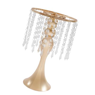 Metal Flower Stands with Crystal Beads,Wedding Centerpieces for Table Decorations,Elegant Metal Flower Arrangement Stand