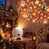 Holiday Party Projection Lamp Christmas Projector Light Santa Sleigh Night 360 Light Degree Rotating for Bedroom Indoor Decor Decorative