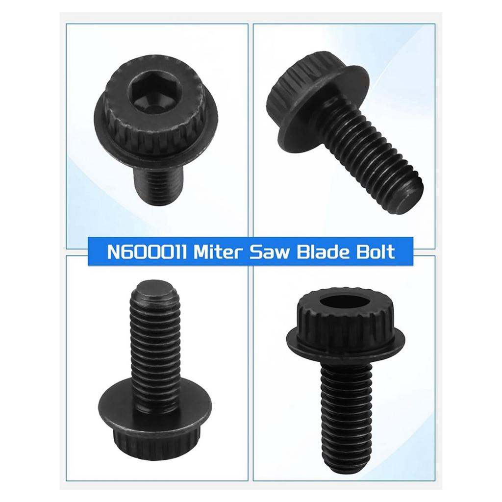 N600011 Miter Saw Blade Bolt Screw Replacement for DWS715 DWS780 DWS779 DWS713 DCS361B DWS716 DWS716XPS 4 Pack