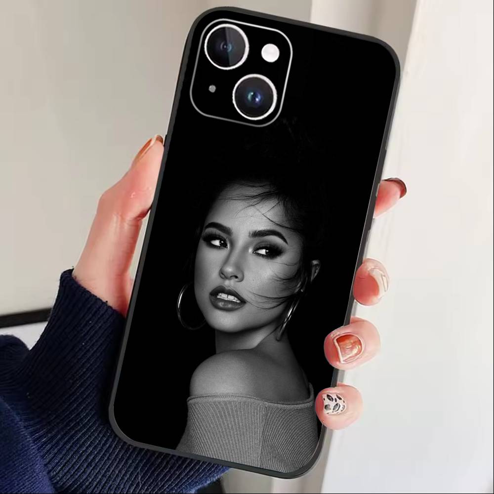 F-Fashion Becky G Mobile Phone Case For iPhone 17 16 15 14 13 12 Max Plus Silicone Black Cover