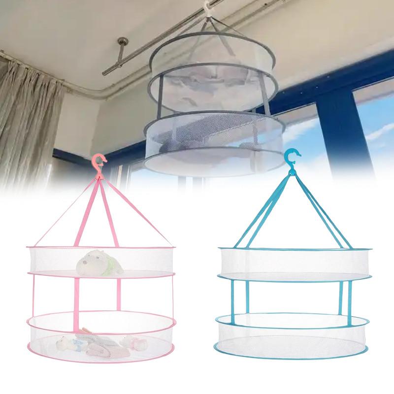 Laundry Drying Basket With Foldable Design For Home And Apartment Use