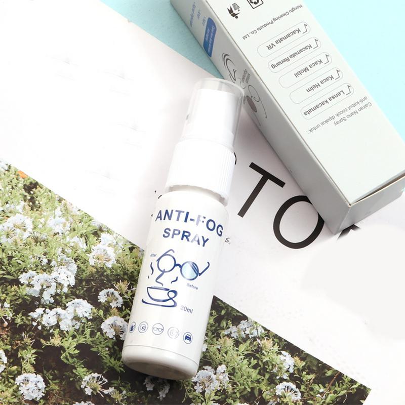 20ml Anti Fog Spray for Glasses Windshield Defogger Eyeglass Lens Glass Cleaner Safety Eyeglass Defogger Mirror Coating Agent