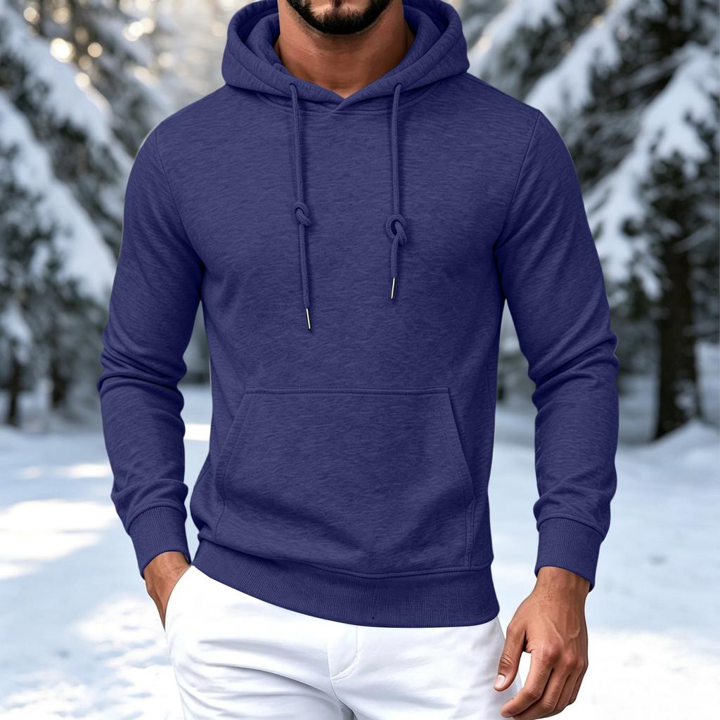 Men's Color Lined Hoodie for Casual Everyday Wear