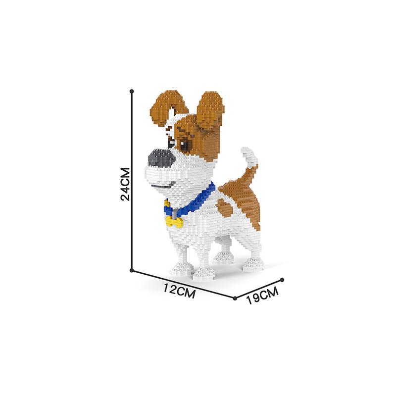 Cartoon Animal Building Blocks Creative Pet Dog Assembly Toy Diy Educational Puzzle Parent-Child Interactive Toy Gifts