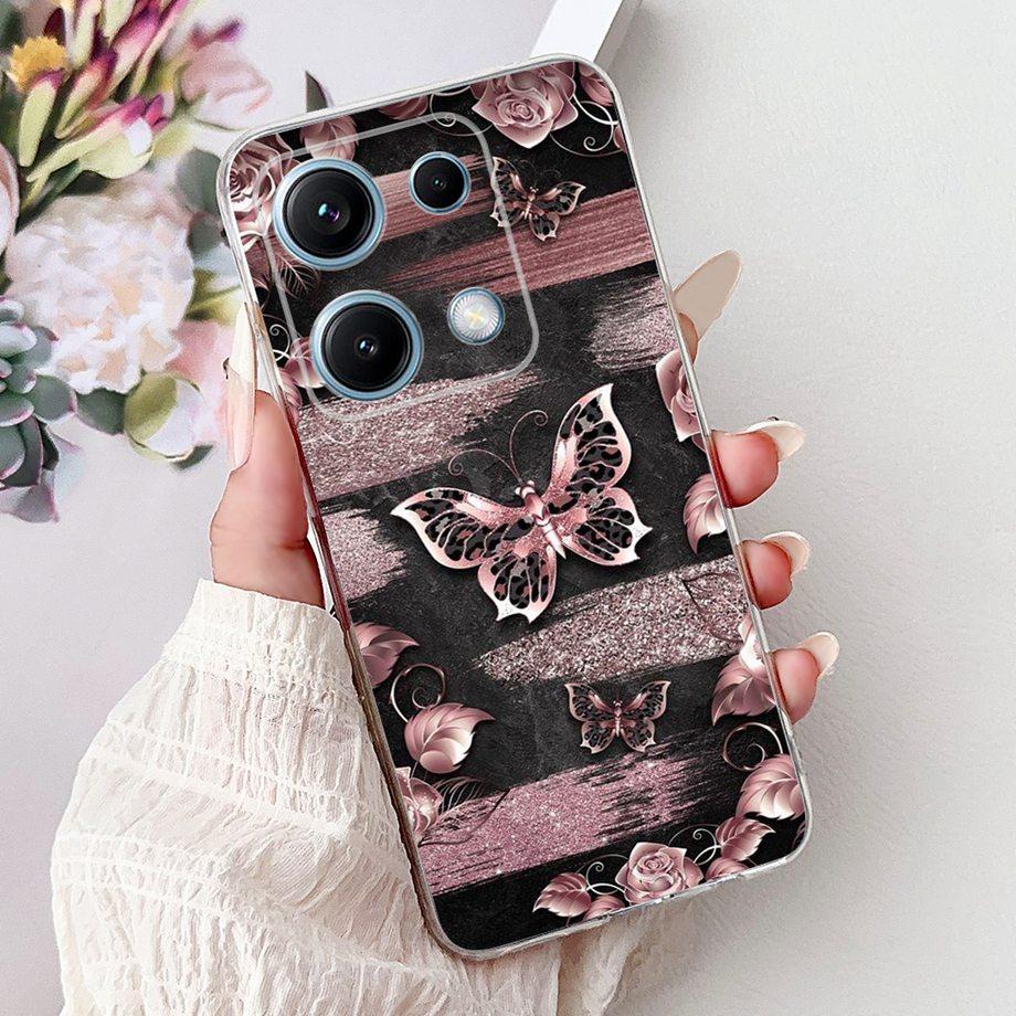 Soft Clear Silicone Back Cover For Xiaomi Redmi Note 14s 14 Pro 4G Phone Case Marble Gothic Couple Capa For Redmi Note 14 Europe