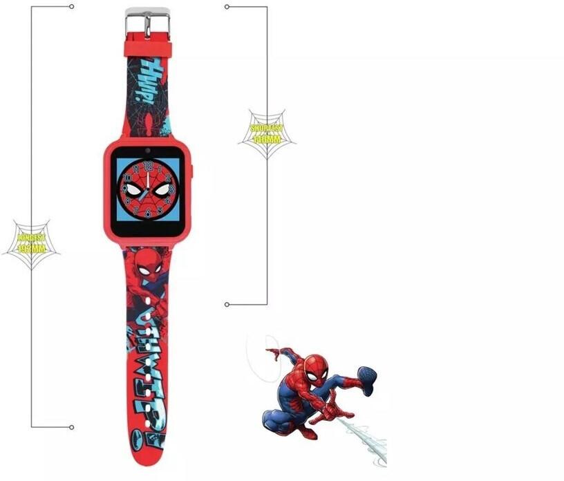 Disney Spiderman Digitaluhr, mehrfarbiges Silikonarmband, Kinder (SPD4588)
