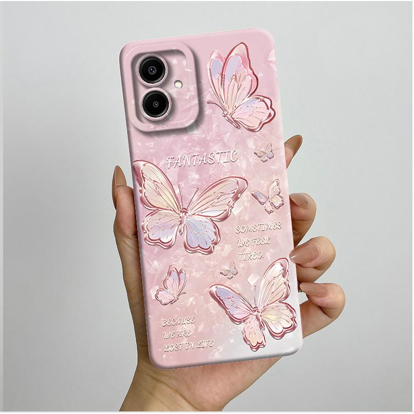 For Samsung Galaxy A07 4G Phone Case Fashion Aesthetic Style Soft Liquid Silicone Shockproof Back Mobile Cover Anti Slip Fundas