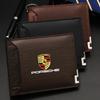 Führerschein-Organizer Kartenhalter für Versicherung Auto-Emblem Weiche Geldbörse Für Porsche 911 Cayenne 918 Pajun 718 Panamera Macan