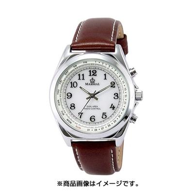 J-AXIS Men's MR70-BR (Analog Radio Sun Flame) Round Watch Brown Analog