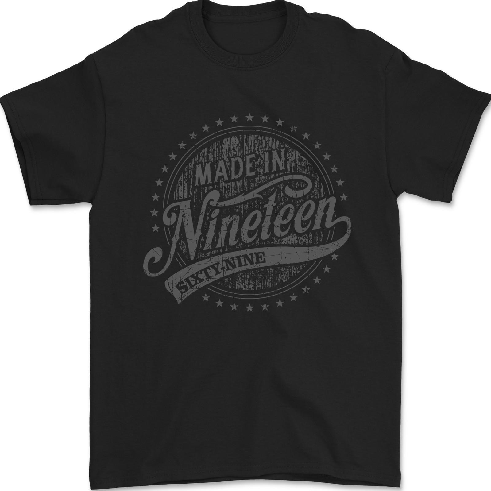 Distressed 57th Birthday Made In 1969 Mens T-Shirt 100% Cotton S