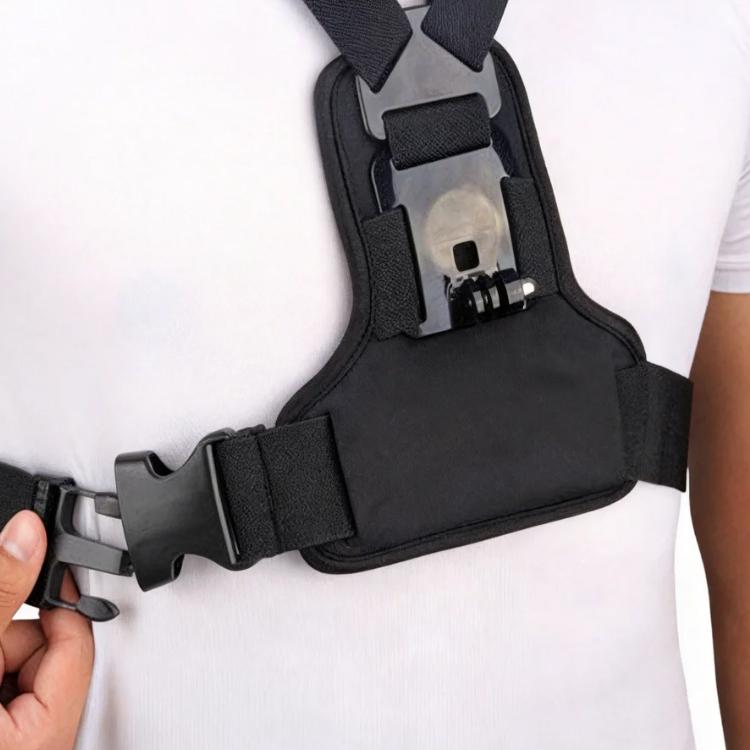 Sturdy Comfortable Chest Strap Accessory 360° Wrap Around Nylon Chest Strap with Mount for DJI Action Cameras