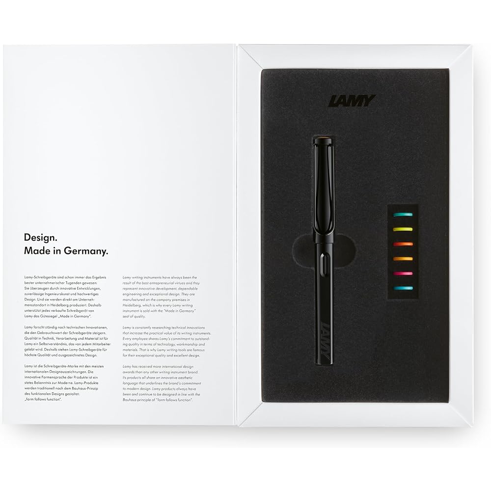 LAMY Ramy Fountain Pen Set Safari Multi Multi White Ultra Fine EF Special Case L0B1-EF LAMY Safar...
