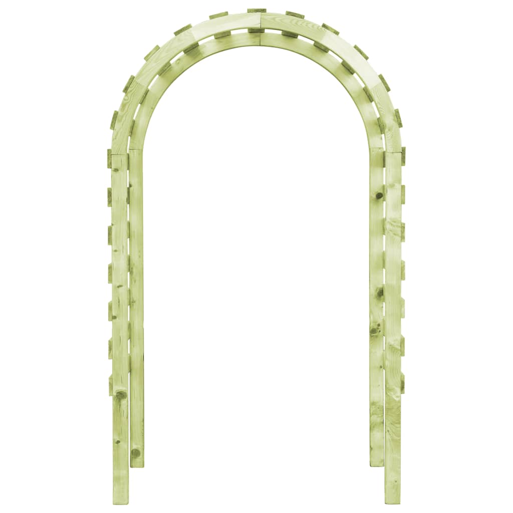 vidaXL Garden Pergola 130×60×230 Cm Pine Wood Impregnated