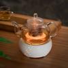 Ceramic Candle Heater Tea Pot Heating Base Tea Maker Filter Teapot Kettle Boiled Flower Tea Heated Warmer Wine