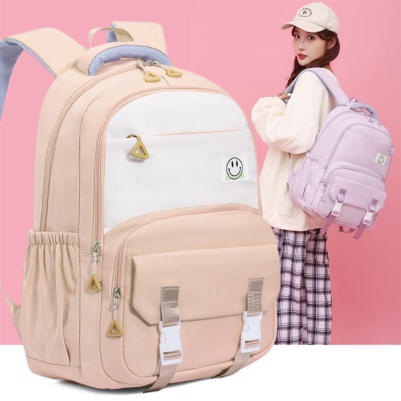 Large Capacity Oxford Cloth Casual Backpack For High School Students Simple Urban Style Wear-resistant Unisex