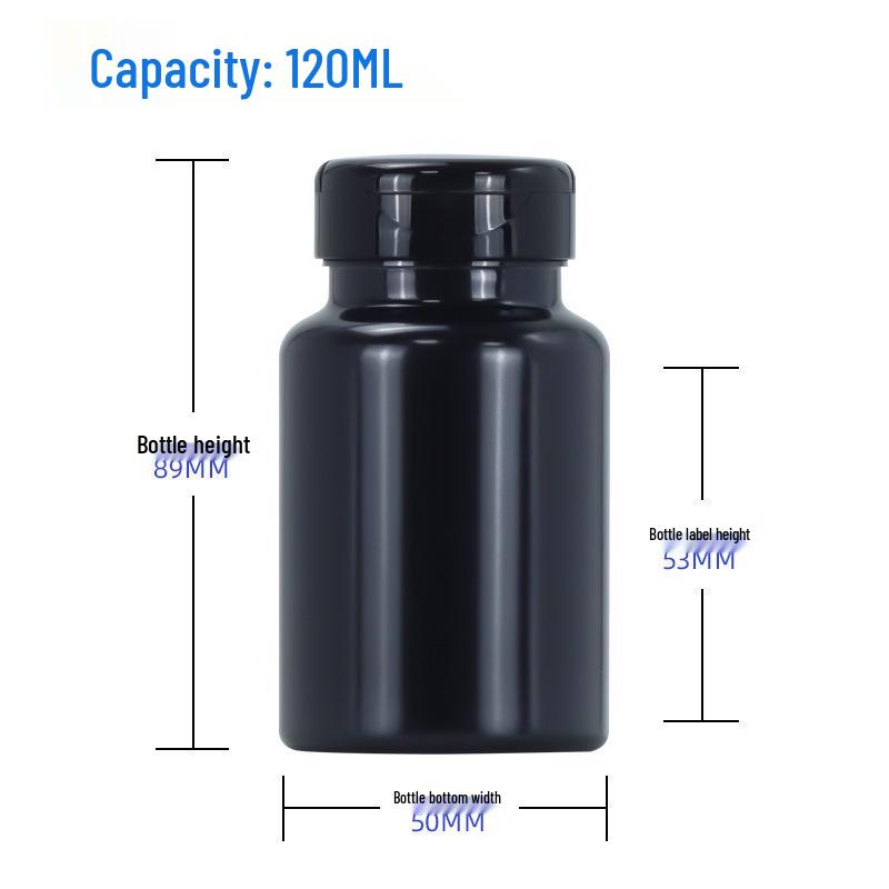 120ml PET Flip-top Bottle for Probiotic & CoQ10 Softgels