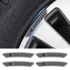DLT2 4pcs Car Trim Badge Wheel Brow Decal Car Wheel Hub Sticker For Mercedes Benz B/C/E/S Class A Class C200L GLC GLK CLA Accessories