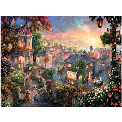 Diamond Painting Cross Stitch Cartoon World Princess Castle Mosaic Full Diamond Embroidery