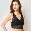 Sijie Lace Back Wireless Bra, Thin Style, Push-Up, Anti-Sagging Bra, Underwear