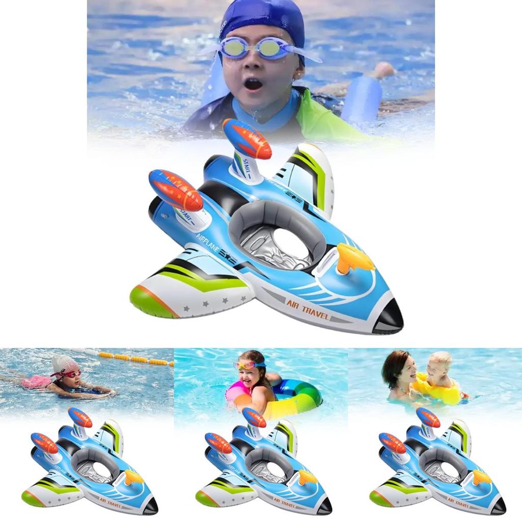 Children Airplane Inflatable Pool Float With Pvc Material For Swimming And Water Play