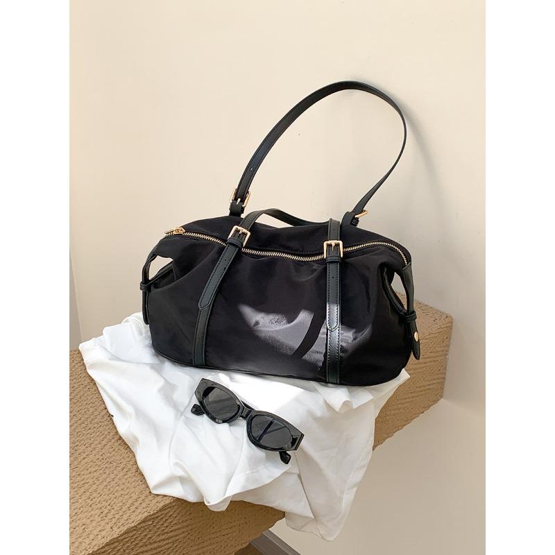 

Nylon shoulder bag large capacity women s simple commuter women s bag splicing niche design versatile underarm bag women
