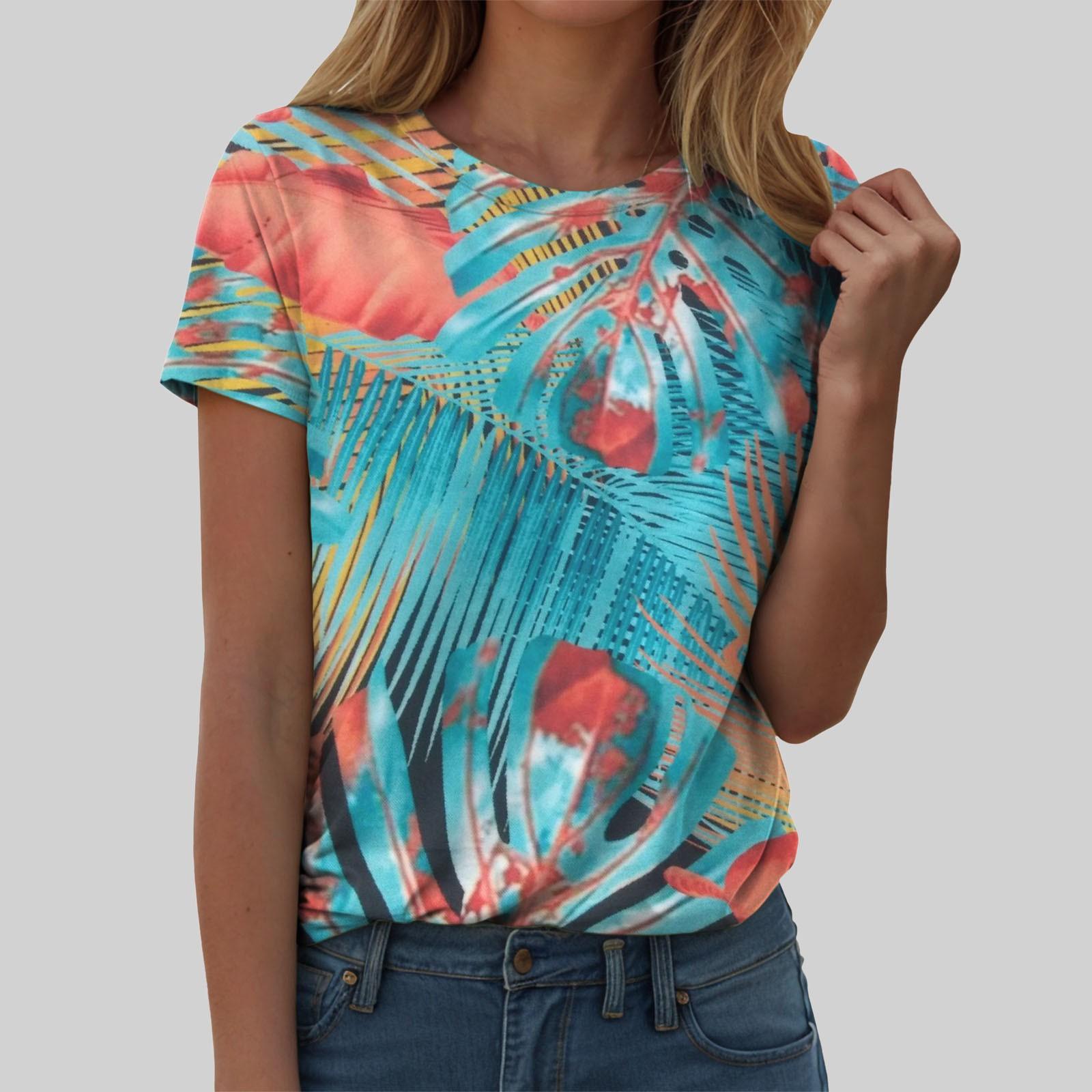 Women s Top Fashion Versatile Short Sleeve Casual Simple T-Shirts Women’s S небесно-голубой