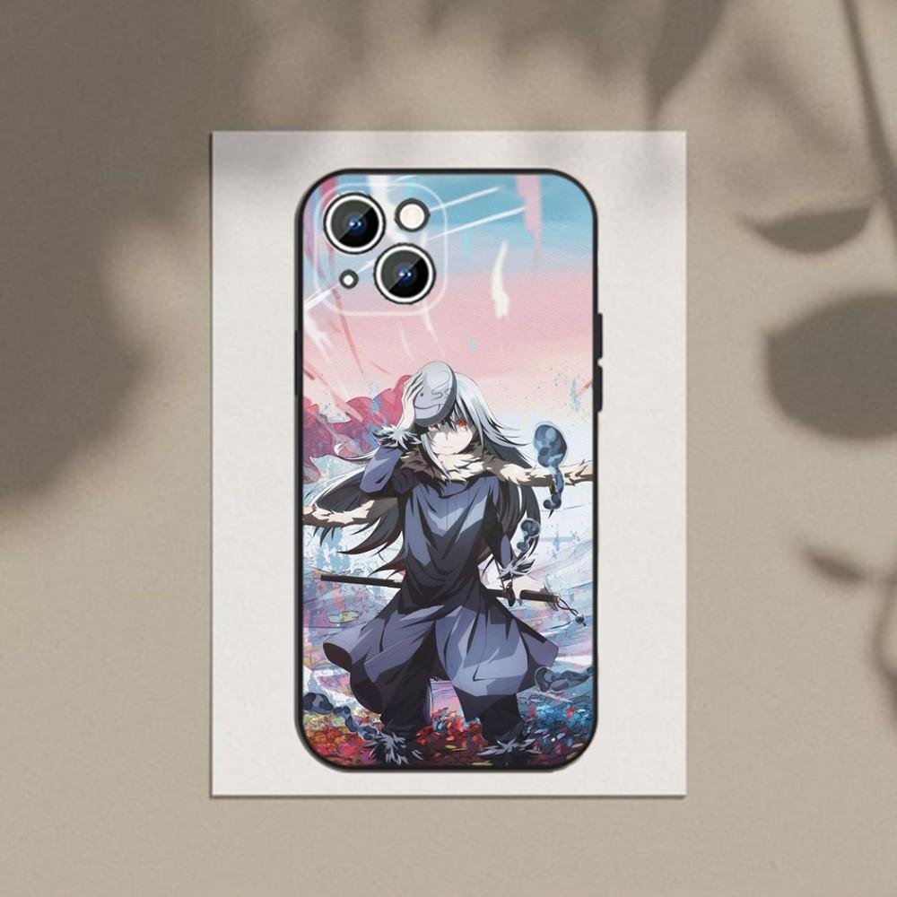 Tensei Shitara Slime Datta Ken Phone Case For Apple iPhone 15,14,13,12,11,XS,XR,X,8,7,Pro,Max,Plus,mini Silicone Black Cover