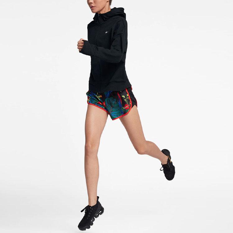Nike Solid Color Sports Zip Quick-Dry Jacket Women jackets Black AO0323-010