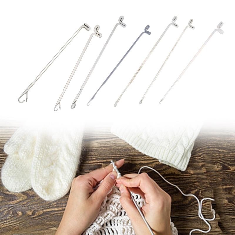 100 st 3-vägs virkade armband Nålspärrar Krok Handgjort pärlstickningsverktyg Symaskinsnål för stickning