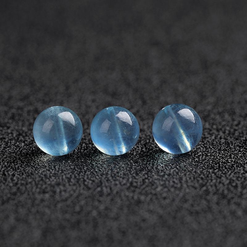 7A Ice Aquamarine Natural Ore Beads for DIY Handmade Crystal Bracelets and Necklaces