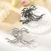 AWAYTR Pearl Electroplated Spider Hair Claws Alloy Hair Clips Crab For Women Girl Gift Hair Accessories Valentine Headwear