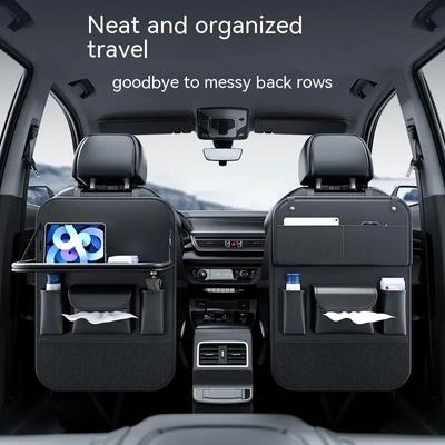 Car Seat Back Storage Bag Car Rear Seat Back Storage Rack Car Hanging Bag Rear Multi-Functional Table Board