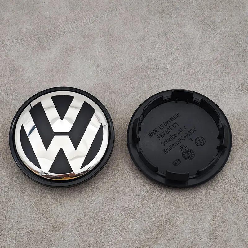 2026 Hot Emblems For VW Volkswagen Jetta MK5 Golf 4pcs/set 65mm Car Wheel Center Caps Rim Hub Caps For Volkswagen VW Golf 6 Pass ZG9