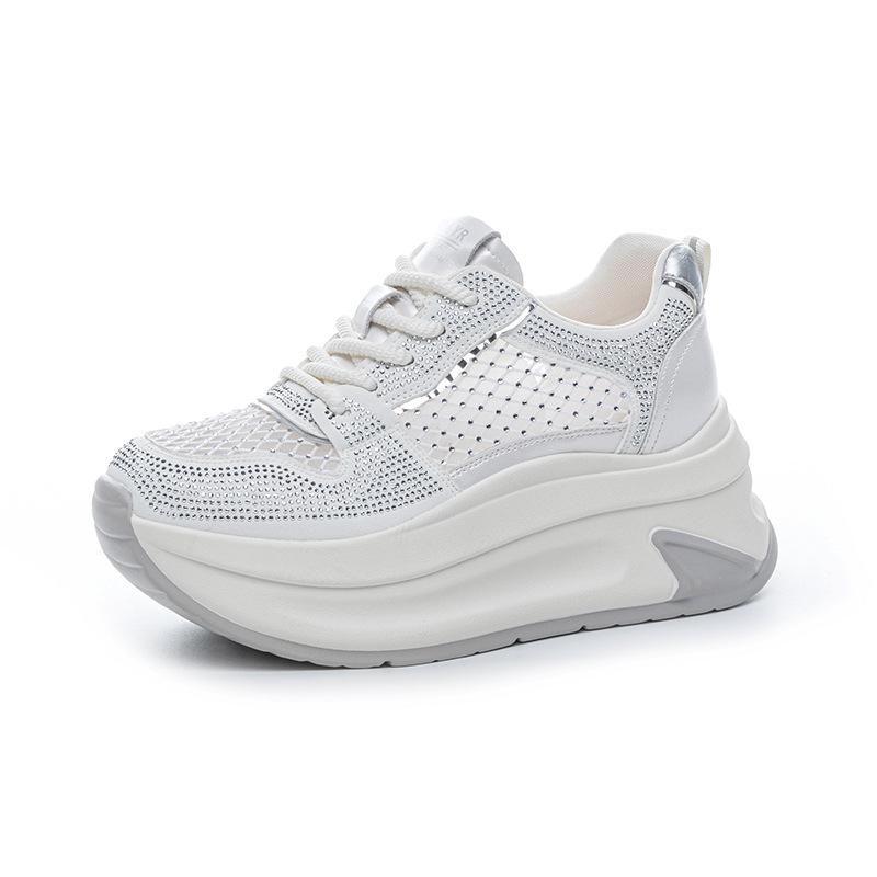 New Casual Thick-soled Breathable Dad Shoes with Increased Mesh