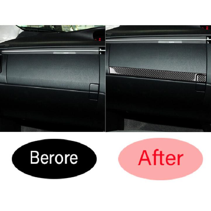 For Toyota Prius 2012-15 Carbon Fiber Right Drive Console Co-Pilot Strip Trim 2X