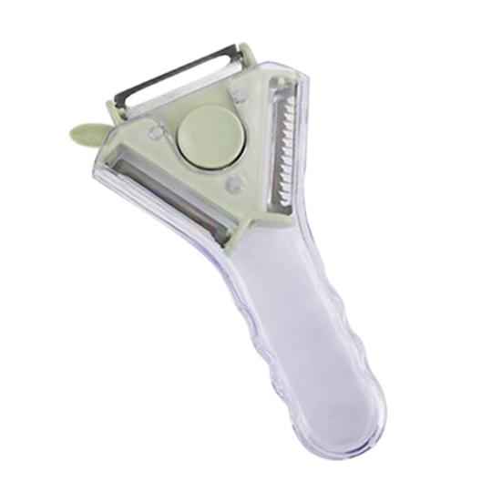 Vegetable Peeler Stainless Steel Blade Potato Shredder Tool with Ergonomic Handle Easy Switch
