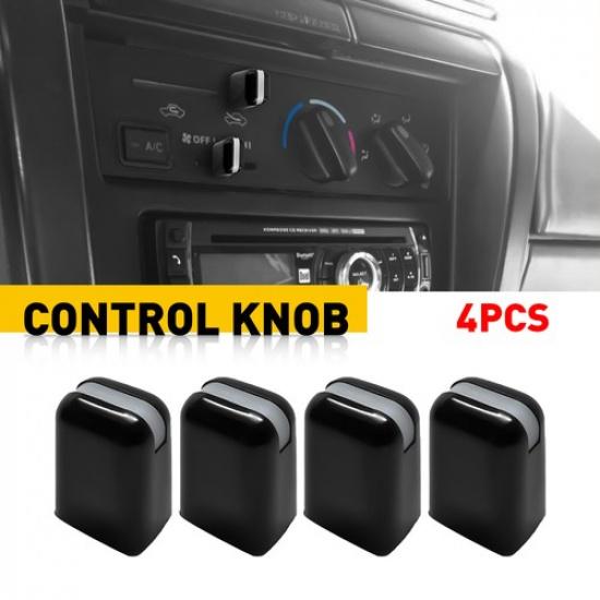 4X For Toyota A/C Heater Panel Control Replacement Knob Kit Car Auto Accessories