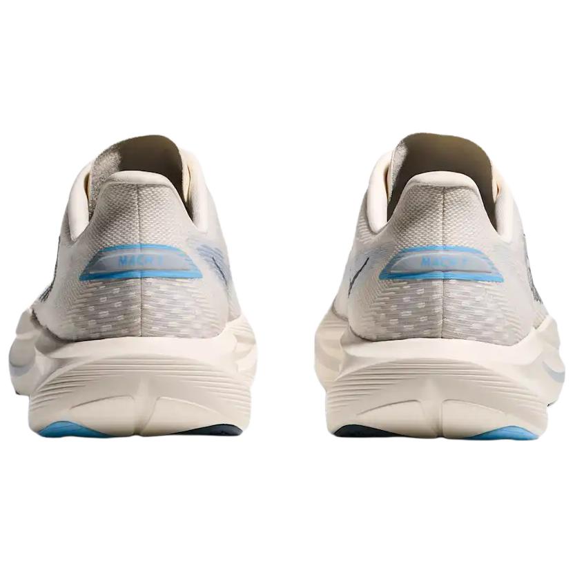 HOKA One One Mach 7 Lightweight Comfortable Eva Durable Breathable Low-Top Running Shoes Men Sneaker Snow-White Sky-Blue 1171905-ASRN