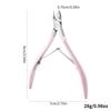 D501 Stainless Steel Cuticle Nipper & Hangnail Remover Set - Gray Manicure Tool