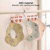 Clothes Drying Rack Small Folding Underwear Hangers with 6 Clips 360 Degree Rotatable Multifunctional Laundry Hanger for Socks Towels Bras Baby