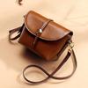 Leather Shoulder Bag Women's Oblique Straddle Bag
