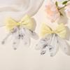 8PCS Fashionable Mesh Children Bow Hair Clip Double Layered Hair Accessory with Bangs and Headband Sweet Hair Clip Accessories