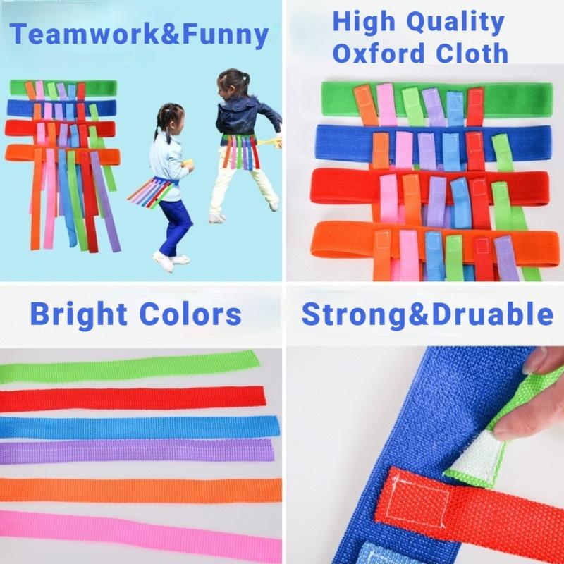 KIDS Outdoor Funny Game Toy Belt For Kindergarten Kids Catching Tail Training Equipment Teamwork Game Toys for Children